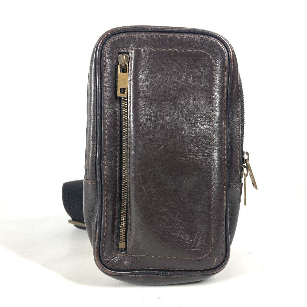 LOUIS VUITTON Sling bag M92535 Utah leather Brown Utah Sui mens Used | AlmaBagz - Image 16