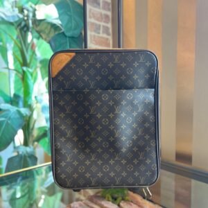 LOUIS VUITTON Pegase 50 Brown Monogram Canvas Suitcase | AlmaBagz