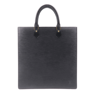 Louis Vuitton Epi Sac Plat Hand Bag Noir Black M59082 | AlmaBagz