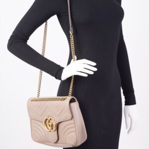 Gucci Marmont GG Bag Dusk Leather Medium | AlmaBagz