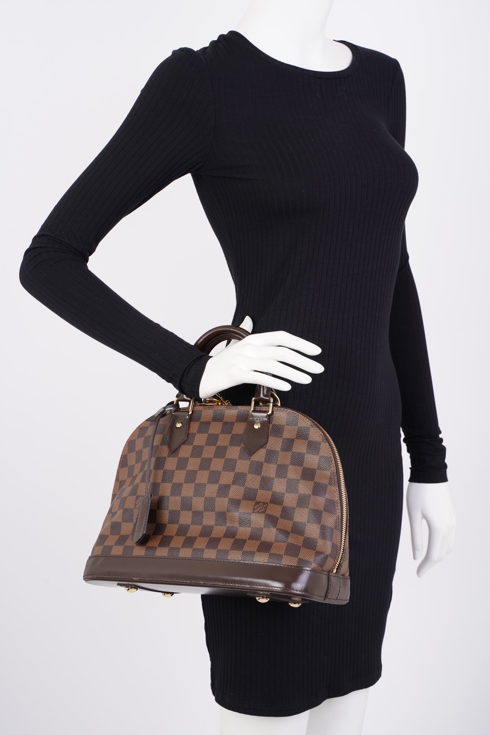 Louis Vuitton Alma Damier Ebene Canvas PM | AlmaBagz