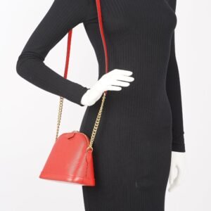 Louis Vuitton Alma Mini Bag Red Epi Leather | AlmaBagz