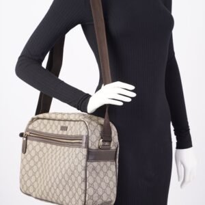 Gucci Womens Camera GG Bag Supreme Canvas Large | AlmaBagz