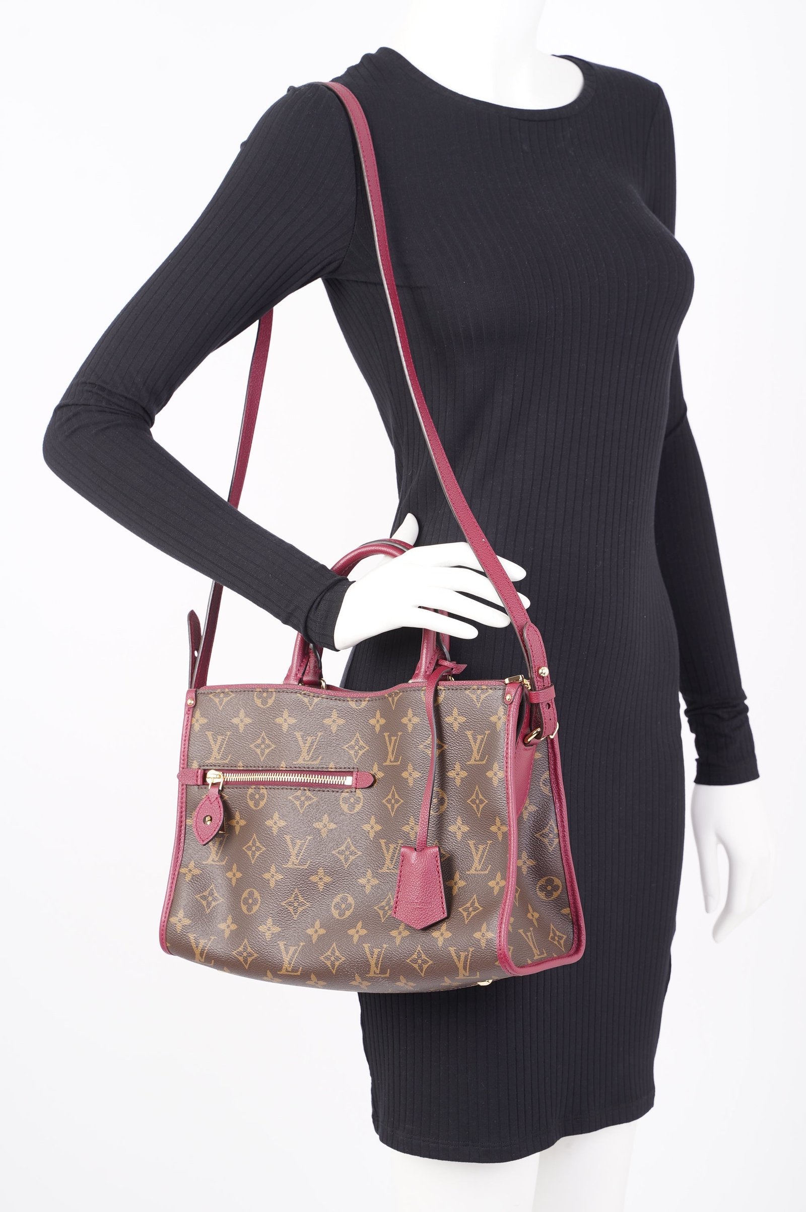 Louis Vuitton Popincourt Monogram Canvas Raisin PM | AlmaBagz