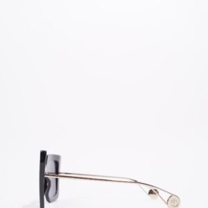 Gucci Womens GG0435S Sunglasses Black / Gold 140 | AlmaBagz