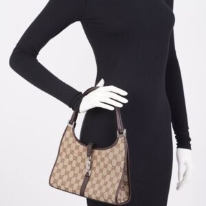 Gucci Bardot Bag Monogram Canvas Small | AlmaBagz
