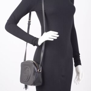 Gucci Womens Soho Bag Black Leather Small | AlmaBagz