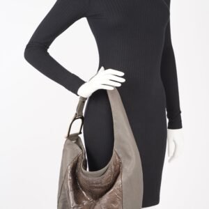 Gucci Womens Python Hobo Bag Grey | AlmaBagz