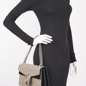Gucci Womens Dionysus GG Bag Brown Canvas Medium | AlmaBagz