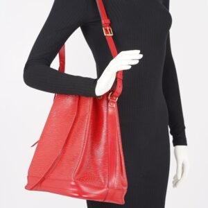 Louis Vuitton Noe Bag Red Epi Leather GM | AlmaBagz