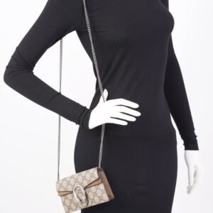 Gucci Womens Dionysus Bag Supreme Canvas Super Mini | AlmaBagz