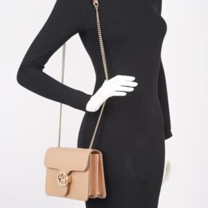 Gucci Womens Interlocking Bag Beige Small | AlmaBagz