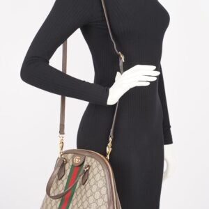 Gucci Womens Ophidia GG Bag Brown / Supreme Canvas | AlmaBagz