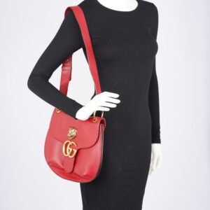 Gucci Womens GG Marmont Animalier Flap Crossbody | AlmaBagz