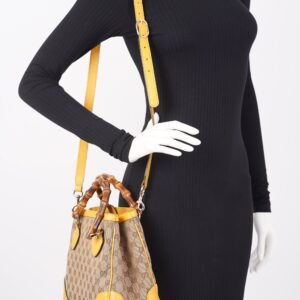 Gucci Womens Diana Bamboo Bag Supreme Canvas / Leather | AlmaBagz