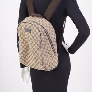 Gucci Canvas Backpack Beige | AlmaBagz