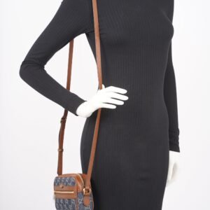 Gucci Womens Ophidia GG Mini Bag Denim / Brown | AlmaBagz