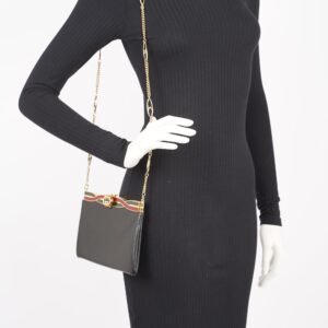Gucci Womens Broadway Evening Bag Black | AlmaBagz