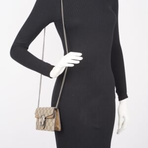 Gucci Womens Dionysus Supreme Super Mini | AlmaBagz