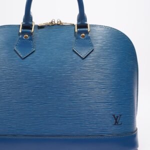 Louis Vuitton Alma Blue Epi Leather PM | AlmaBagz