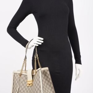 Gucci Womens Padlock Bag Supreme / White Medium | AlmaBagz
