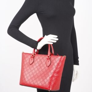 Gucci Womens Shima Two Way Red | AlmaBagz