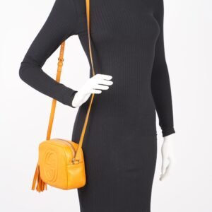 Gucci Womens Soho Disco Bag Orange Small | AlmaBagz