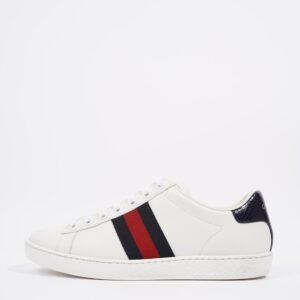 Gucci Womens Ace White / Blue / Red EU 36 / UK 3 | AlmaBagz