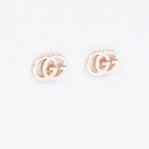 Gucci GG Running Stud Earrings 18K Gold | AlmaBagz