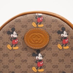 Gucci x Disney Womens Round Mini Backpack Supreme Brown | AlmaBagz