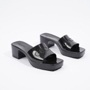Gucci Rubber Slide Sandal Black EU 36 / UK 3 | AlmaBagz