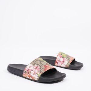 Gucci Womens Bloom Slides Floral EU 38 / UK 5 | AlmaBagz