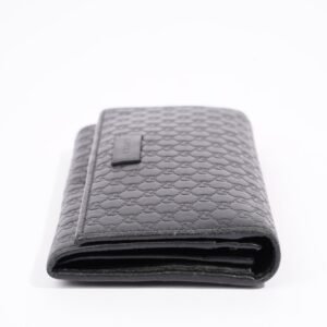Gucci Bi-Fold Wallet Guccissima Black Leather | AlmaBagz