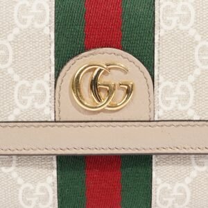 Gucci Ophidia Continental Wallet Oatmeal Leather | AlmaBagz