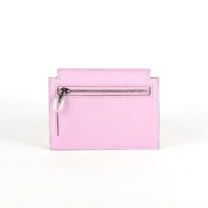 Hermes Kelly Compact Wallet Mauve Sylvestre | AlmaBagz