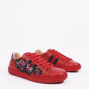 Gucci Ace Low Red / Blue Tab EU 36 / UK 3 | AlmaBagz