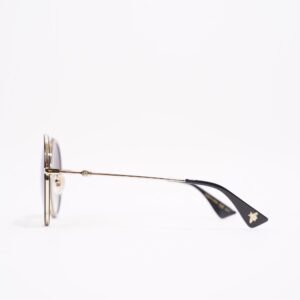Gucci Womens GG0061S Sunglasses Black / Gold 140 | AlmaBagz