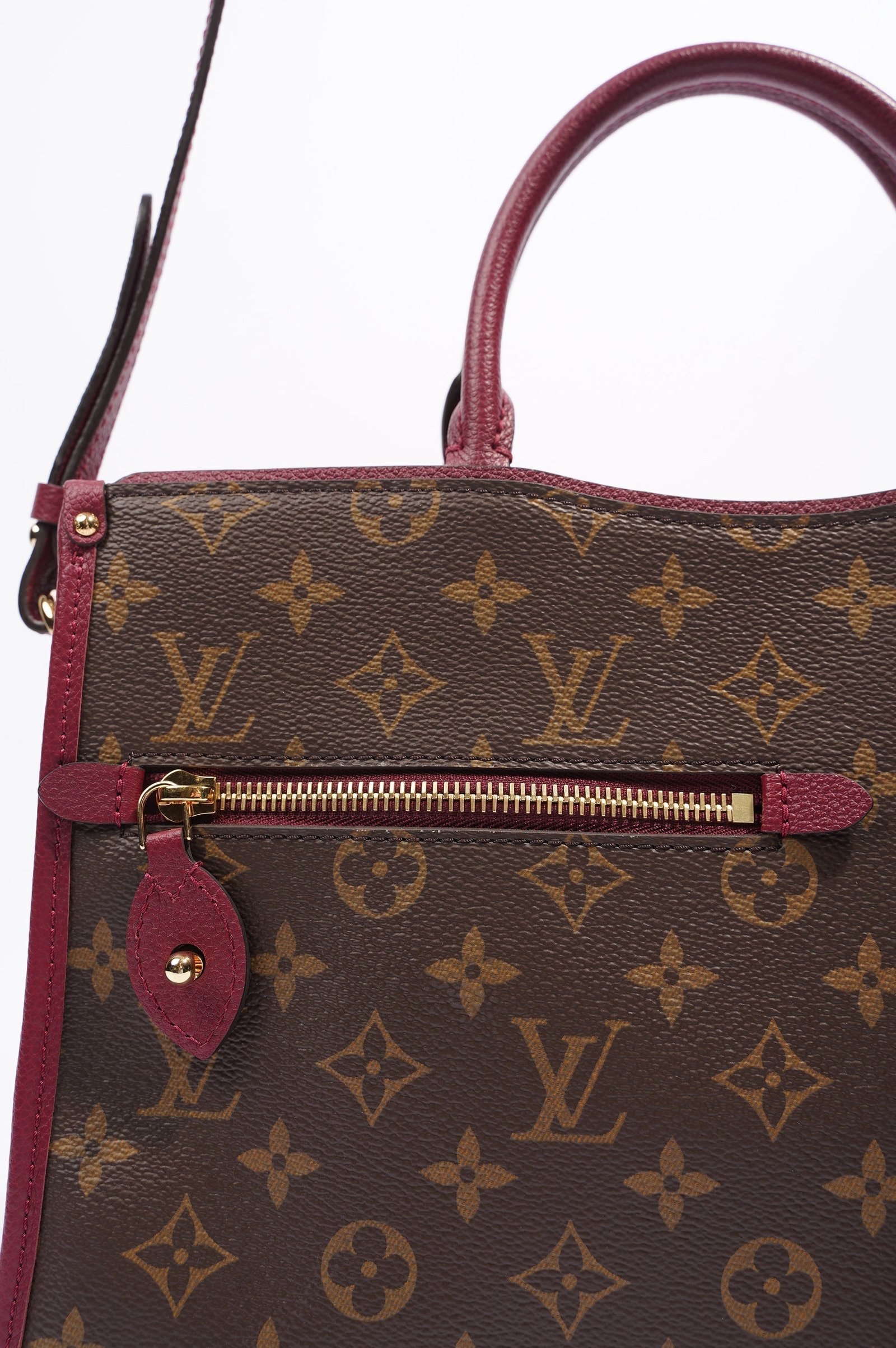 Louis Vuitton Popincourt Monogram Canvas Raisin PM | AlmaBagz - Image 13