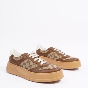 Gucci Womens GG Sneaker Beige / Ebony EU 40 / UK 7 | AlmaBagz