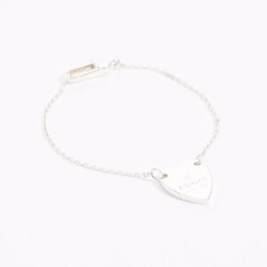 Gucci Womens Heart Bracelet Silver | AlmaBagz