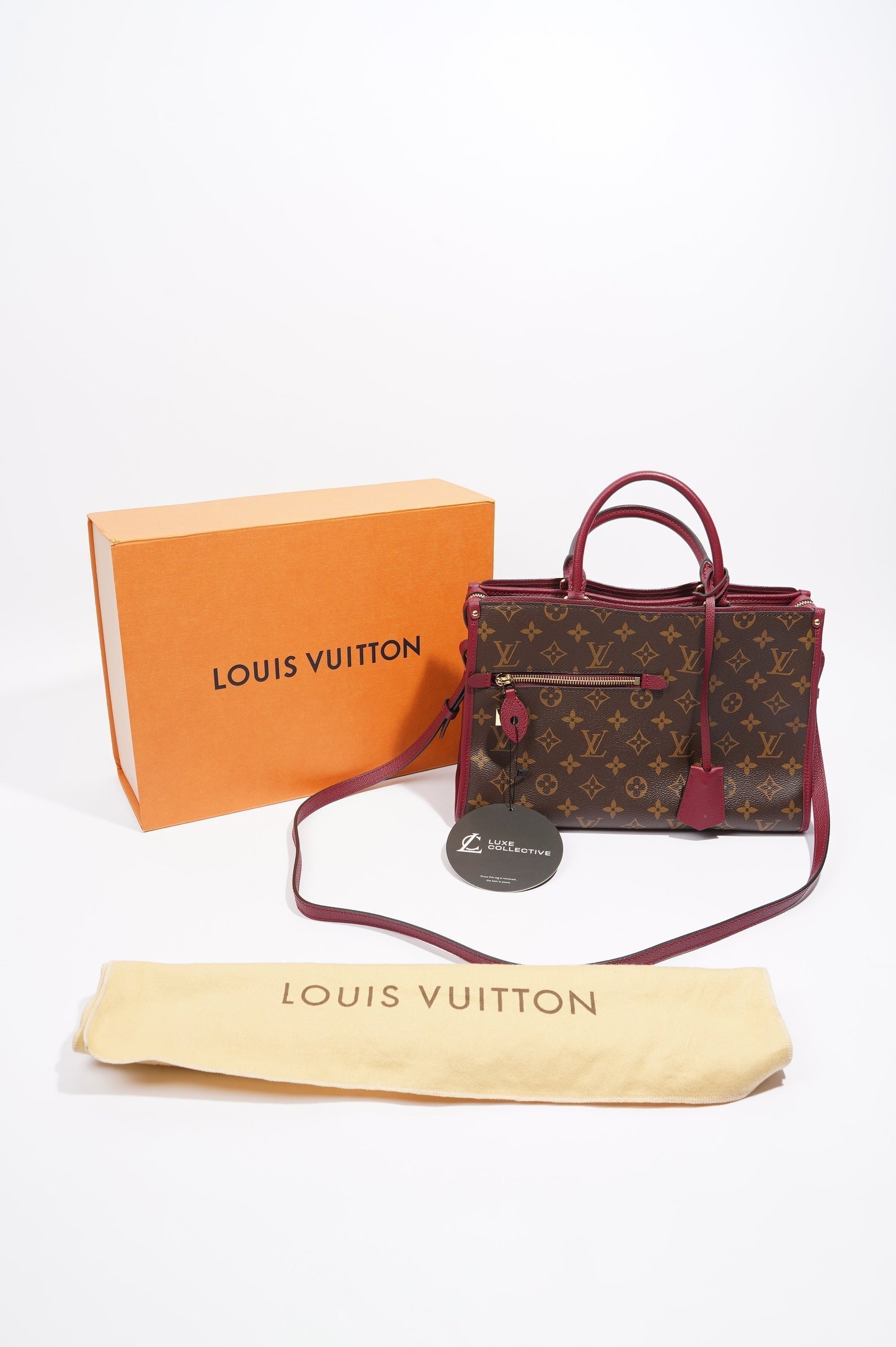 Louis Vuitton Popincourt Monogram Canvas Raisin PM | AlmaBagz - Image 11