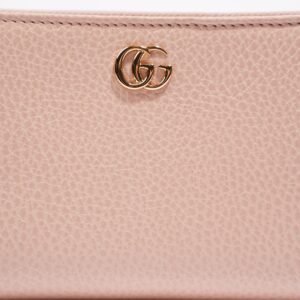 Gucci Womens Marmont Zip Around Wallet Nude | AlmaBagz