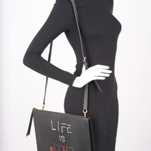 Gucci Womens Life Is Good Clutch With Strap Black | AlmaBagz