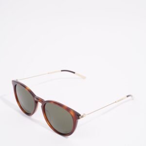 Gucci Womens Round Sunglasses Brown Acetate 145 | AlmaBagz