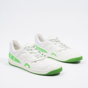 Gucci Basket Sneaker White / Green EU 43.5 / UK 9.5 | AlmaBagz
