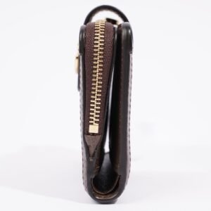 Gucci Ophidia GG-jacquard Web-stripe zipped wallet Monogram / Green / Red Canvas | AlmaBagz