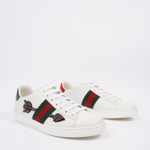Gucci Womens Ace Arrow Sneaker White / Green / Red EU 39 / UK 6 | AlmaBagz
