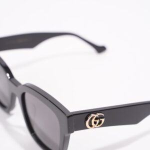 Gucci Womens Square Sunglasses Black Acetate 145 | AlmaBagz