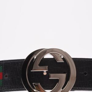 Gucci Mens Interlocking Belt Green / Red 100cm - 40" | AlmaBagz
