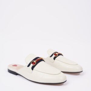 Gucci Womens Princetown Loafer White EU 38 / UK 5 | AlmaBagz
